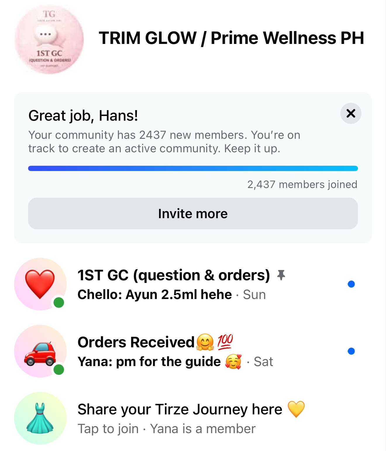 Prime Wellness PH GC Community